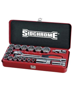 Sidchrome SCMT14412 Set Skt 1-2 Dr AF 21 Pieces