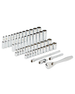 Milwaukee 48229004 Ratchet & Socket Set 50pc 1-4
