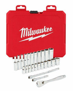 Milwaukee 48229404 Ratchet & Socket Set 26pc 1-4