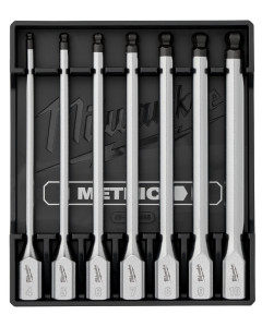 3/8” Drive Metric Hex Long Ball End Bit Socket Set - 7pce
