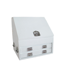Heavy Duty 700mm 2 Drawer Steel Truck Box