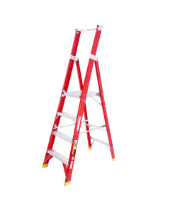 Ladder Platform Ht 1.2m 150kg Fibreglass 4 Steps 2.1m AS/NZS Standard Platform 430x350mm