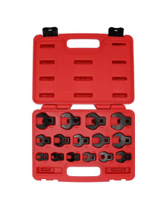 Crowsfoot Wrench Set 10-26mm Metric Open End - 15pce