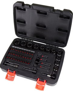 Impact Socket & Tamperproof Screwdriver Bit Set - 48 Piece