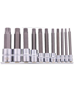 Long Spline Socket Set Metric - 11Pces