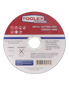 Cutting Disc 125 x 1 x 22.23mm Ultra Thin INOX - 100 Piece Tub