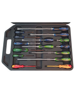 Screwdriver Set Flat & Phillips Head - 15 Piece