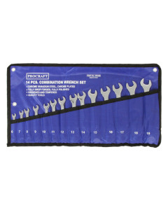 Toolex 10-AF-POLISH Combination Spanner Set 14 Pc
