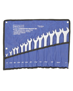 Combination Spanner Set 13 Pc AF 1/4
