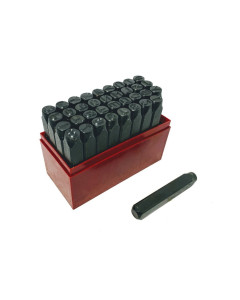 Punch Letters & Numbers Combination Set 36 Piece 1/8