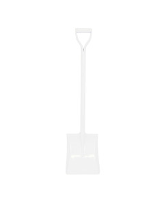 Shovel 1050mm x 245mm x 295mm Square Mouth All Steel White D Handle