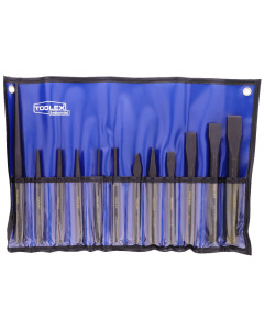 Toolex 12PCPUNCH&CHISEL Punch & Chisel Set 12 Piece