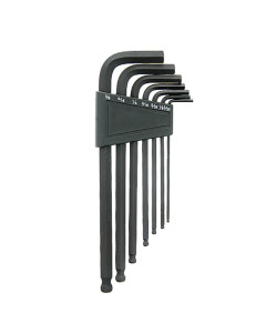 Toolex Allen Key Hex & Ball 7 Piece