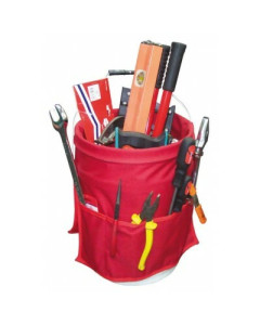 Toolex W-TEAM-3001RD Bucket Caddy (5 Gal)-16 Pocket