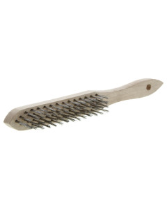 Wire Brush 4 Row Stainless Steel Hand Brush