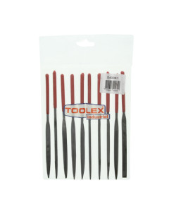 Toolex FI0404E Hand File Needle Set 10 Piece
