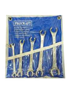 Toolex 530990 Spanner Set Flarenut 5Pc AF