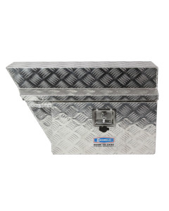 Tool Box Aluminium 750 x 440 x 270 Left Hand Side Under Tray Checker Plate