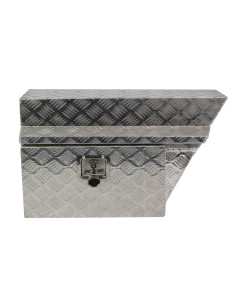 Tool Box Aluminium 750 x 440 x 270 Right Hand Side Under Tray Checker Plate