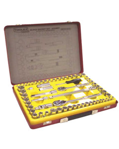Toolex Socket Set 1-4,3-8,1-2Dr 62Pc