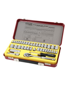 Toolex  Socket Set 1-4,3-8 Dr 39pc