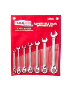 Toolex Ratchet Spanner Set 7 Piece AF