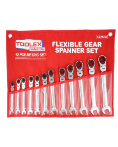 Toolex FS11M12 Ratchet Spanner Set 12 Piece