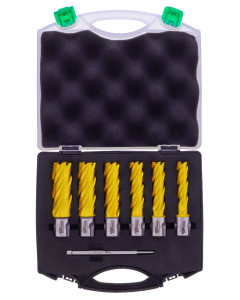Toolex 593268 Mag Drill 7Pc Cutter Set HSS
