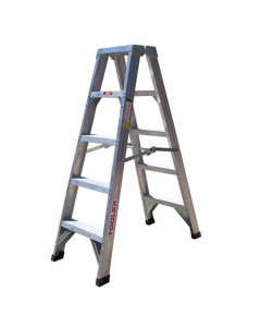 Ladder Step Double 1.5m 150kg Aluminium Industrial 5ft Double Sided As/Nzs1892.1:1996