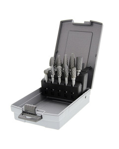 TCT Burr set 10pc Steel & Iron
