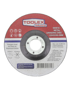 Grinding Disc 125 x 6 x 22mm Metal