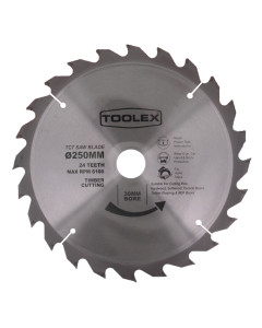 Circular Saw Blade 250mm 24T Timber