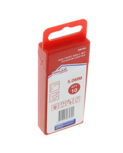 Toolex  HSS Twist Drill Bit 5.0mm 10PK