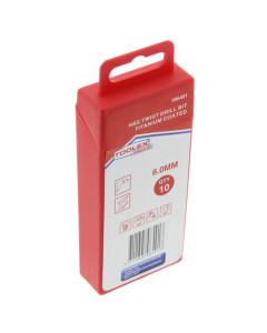 Toolex  HSS Twist Drill Bit 6.0mm 10PK