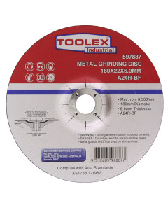 Toolex GRINDDISC180226.0 Grinding Disc 180 x 6 x 22mm