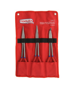 Toolex 3380NN Plier Long Nose 3 Piece Set: