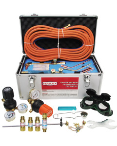 Gas Welding Kit Propane Professional With 4 Ibeda Flash Back Arrestors
