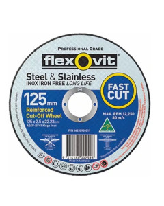 Flexovit 66252920011 125X2.5X22 A24 Vbf41 Mega Inox