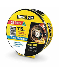 Flexovit 66252843503 Cutting Disc 115 x 1 x 22.23mm