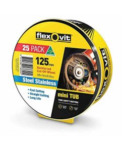 Flexovit 66252841594 Cutting Disc 125 x 1 x 22.2mm