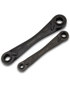 4-in-1 Double Box Metric Ratcheting Wrench Set