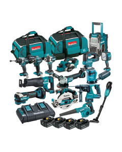 18V 5.0Ah Li-ion Cordless 15pce Combo Kit Including Brushless