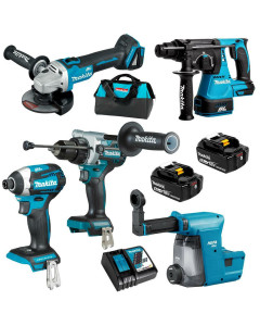 18V 5.0Ah Li-ion Brushless Cordless 4pce Combo Kit