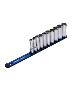 3/8” Drive NUT-LOK™ Deep Socket Rail Set - 10 Piece