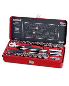 Sidchrome SCMT13105 Set Socket AF-mm 32Pc 3-8