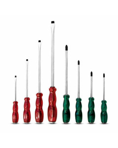 Sidchrome SCMT29110 Screwdriver 8 Piece Set: Flat