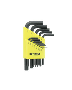 Bondhus 12237 Allen Key Hex 13 Piece Set: