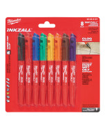 Inkzall Fine Point Coloured Markers - 8 Pack