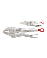 Plier Locking Set 2 Piece: Curved Jaw 6" Long Nose 10"