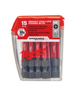 Power Bit Phillips #2 50mm 2" Shockwave - 15 Pack